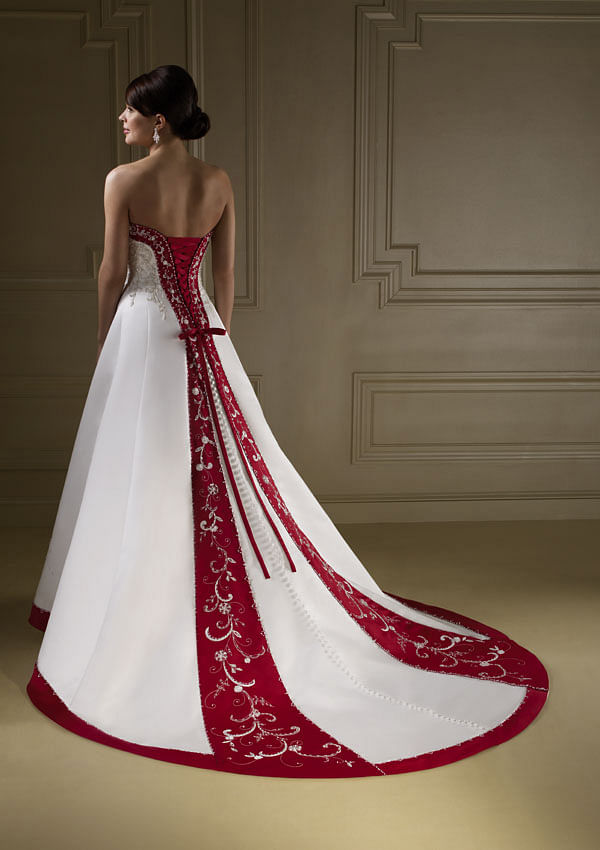 Red christmas cheap wedding dresses